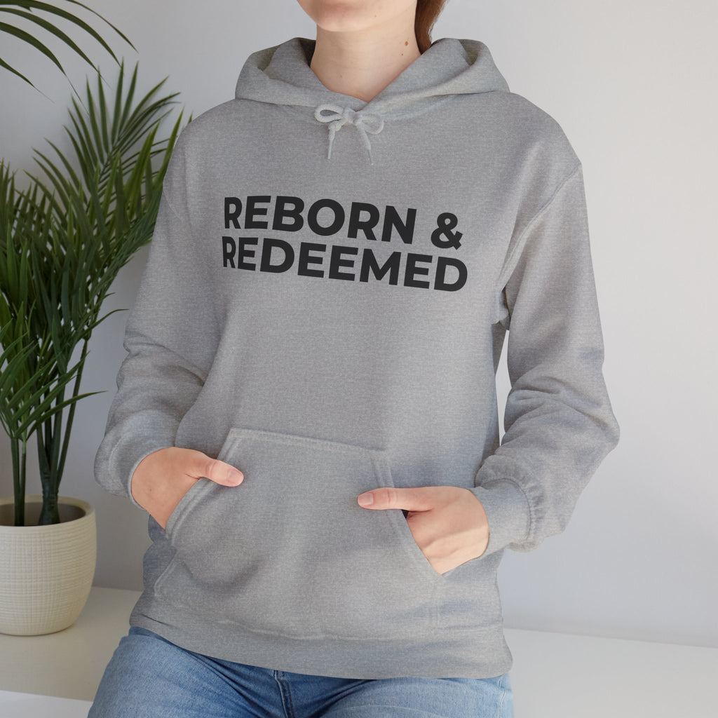 Reborn & Redeemed Hoodie — "My Lifeguard Walks on Water" Christian Faith Pullover