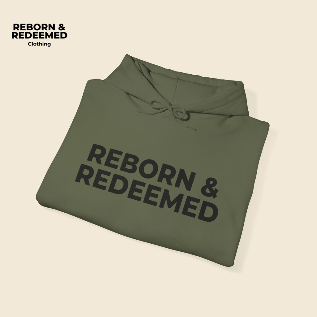 Reborn & Redeemed Hoodie — "God's Handiwork" Ephesians 2:10 Christian Hooded Sweatshirt
