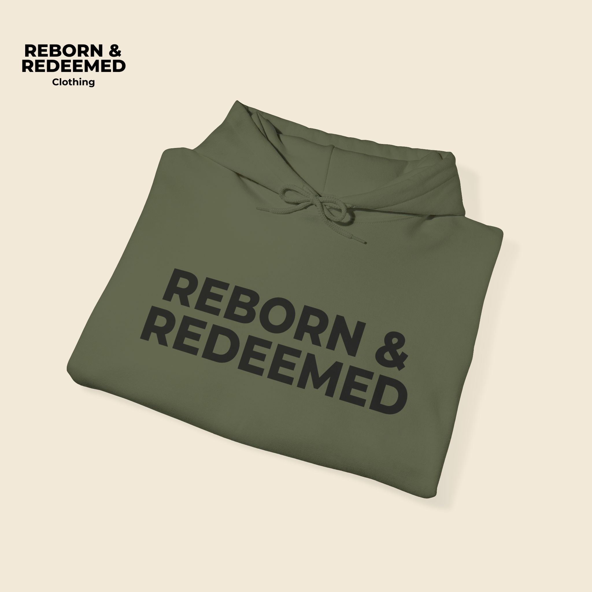 Reborn & Redeemed Hoodie — "God's Handiwork" Ephesians 2:10 Christian Hooded Sweatshirt