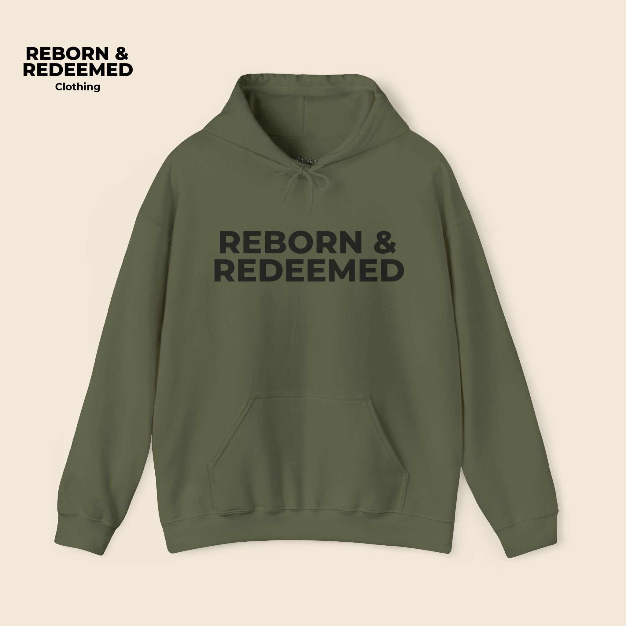 Reborn & Redeemed Christmas Hoodie — “Oh Come All Ye Faithful… And Hungry!”