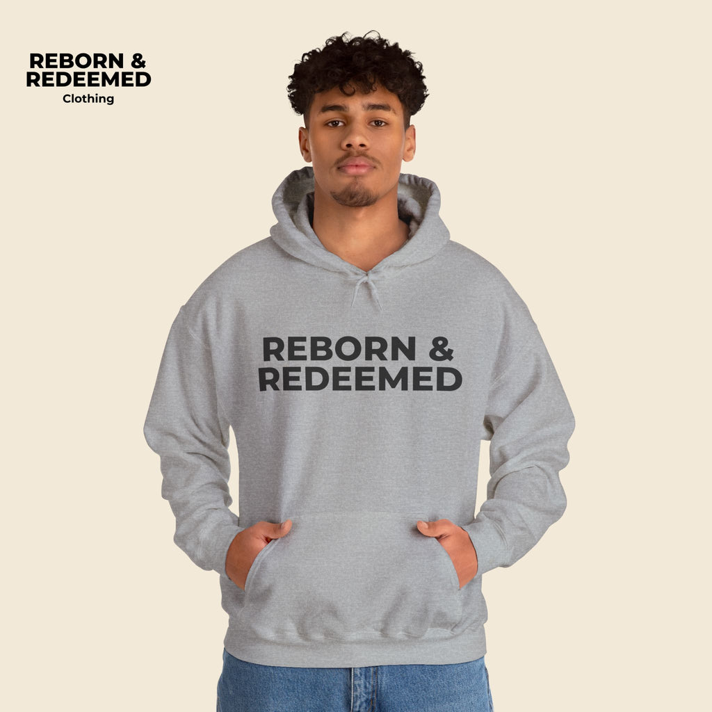 Reborn & Redeemed Hoodie – 'Walking by Faith' Inspirational Pullover