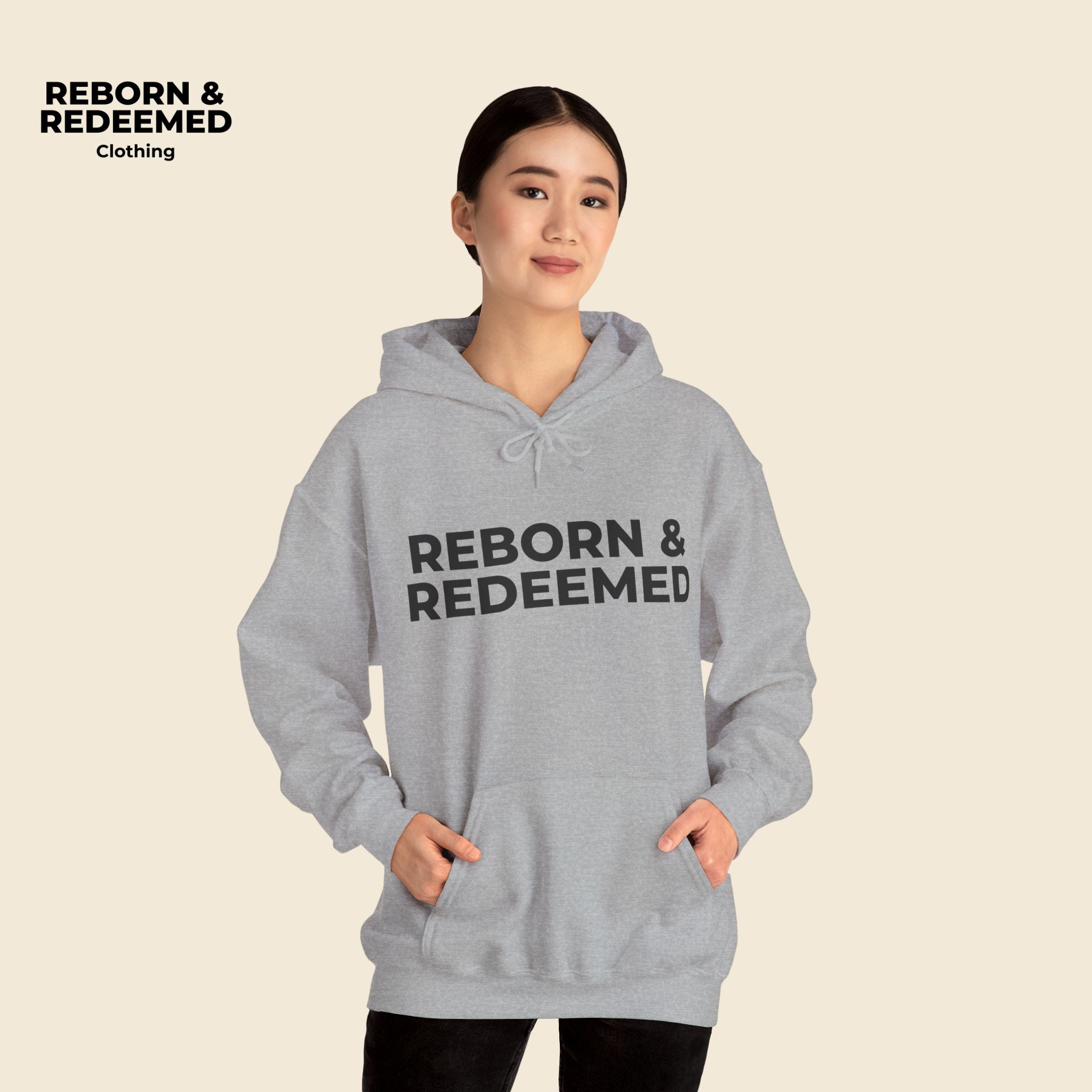 Reborn & Redeemed - "Faith Over Fear Hoodie"  (Isaiah 41:10)