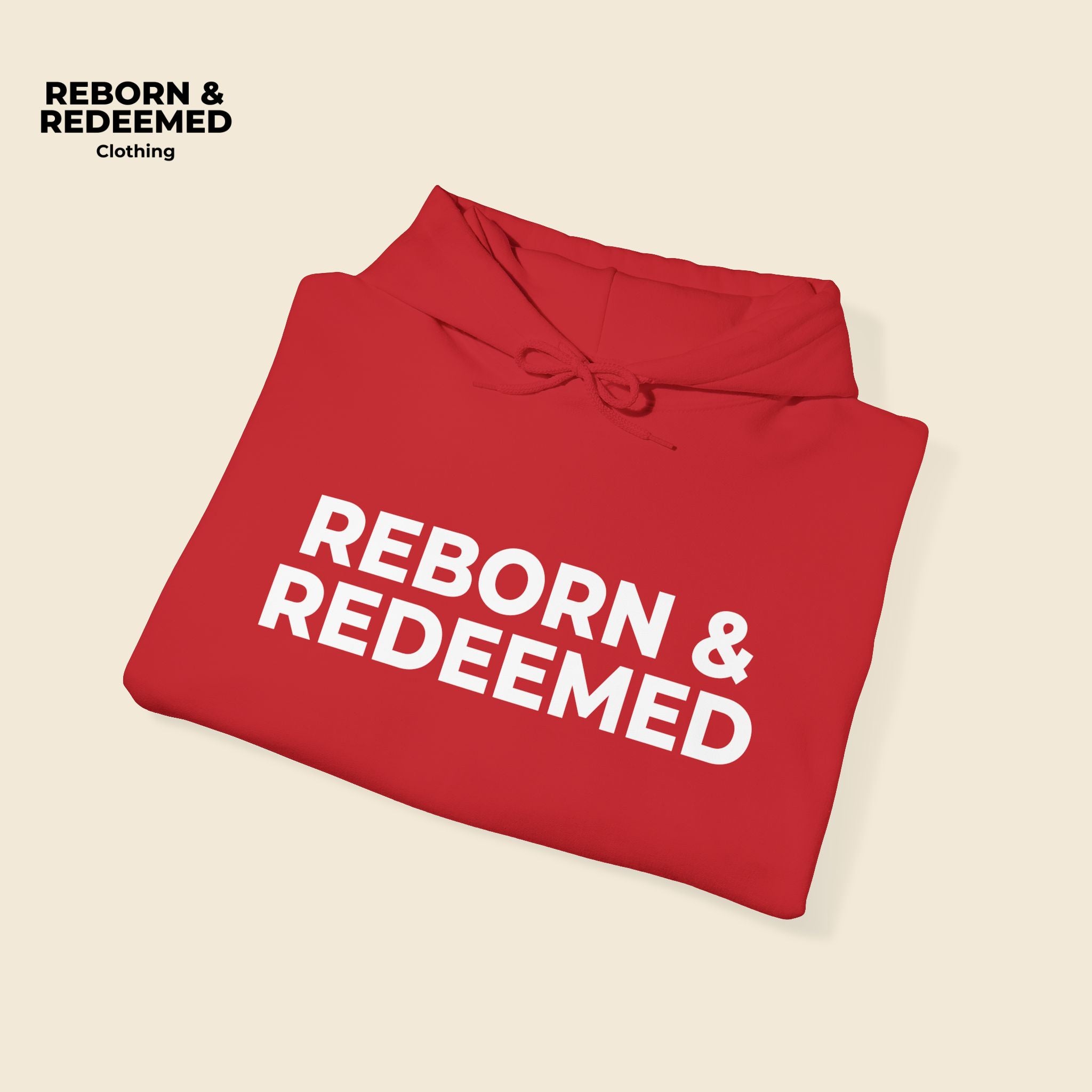 Reborn & Redeemed Hoodie — "My Lifeguard Walks on Water" Christian Faith Pullover
