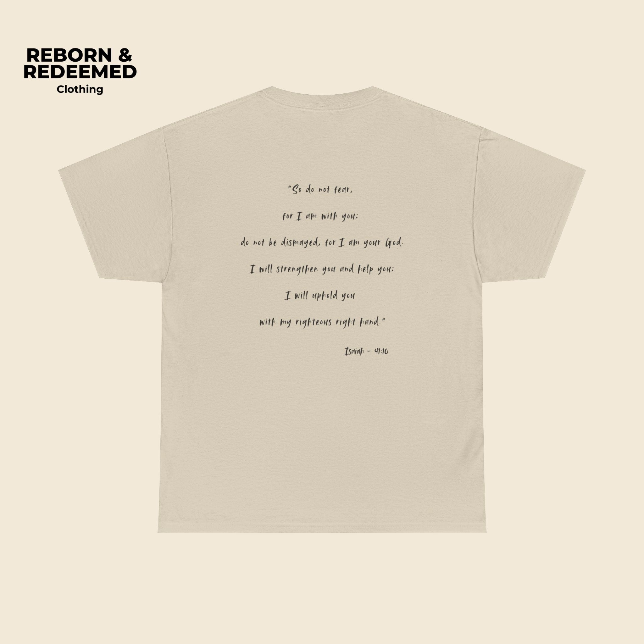 Faith Over Fear T-Shirt — Isaiah 41:10 Inspirational Christian Tee