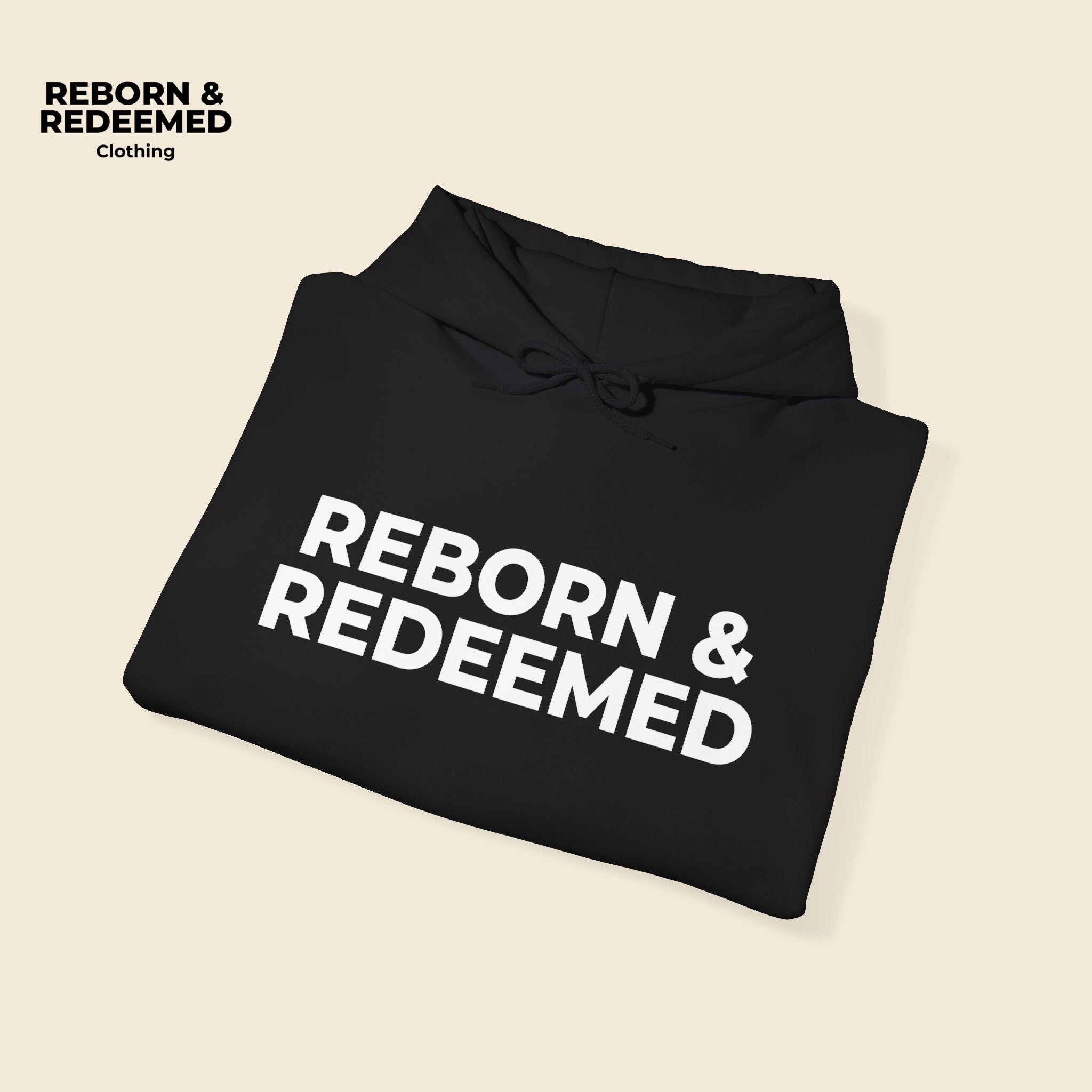 Reborn & Redeemed Hoodie – 'Walking by Faith' Inspirational Pullover