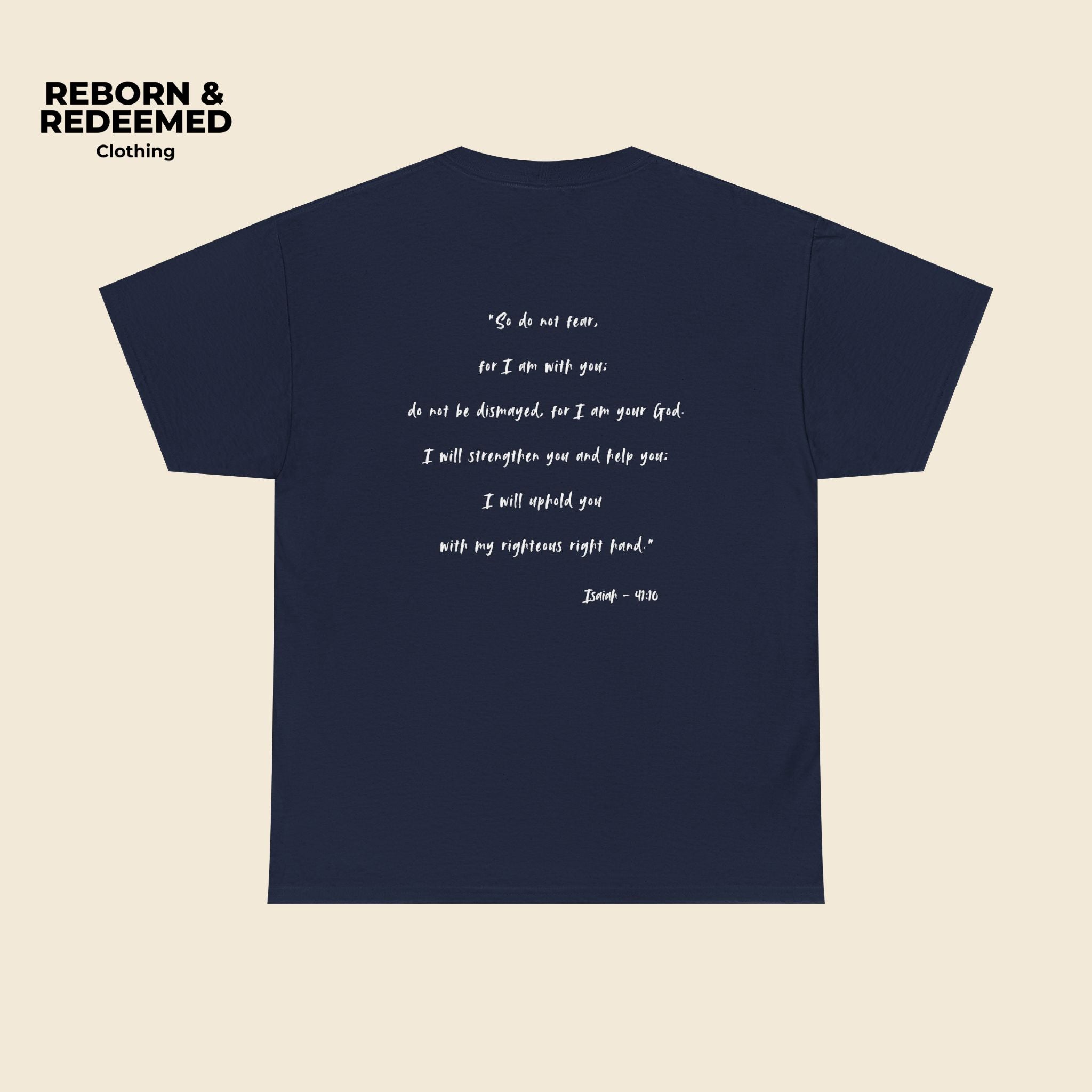 Faith Over Fear T-Shirt — Isaiah 41:10 Inspirational Christian Tee