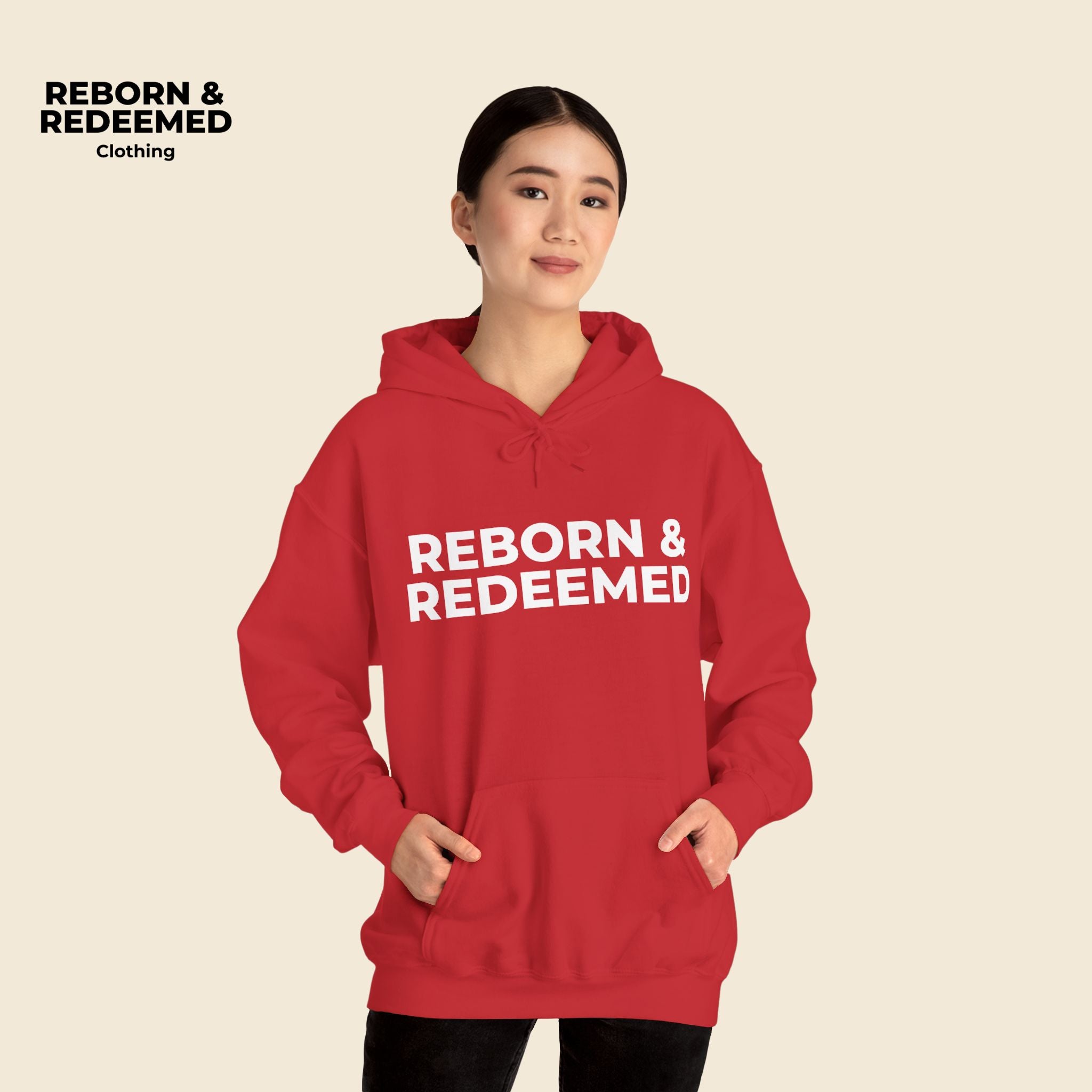 Reborn & Redeemed - "Faith Over Fear Hoodie"  (Isaiah 41:10)