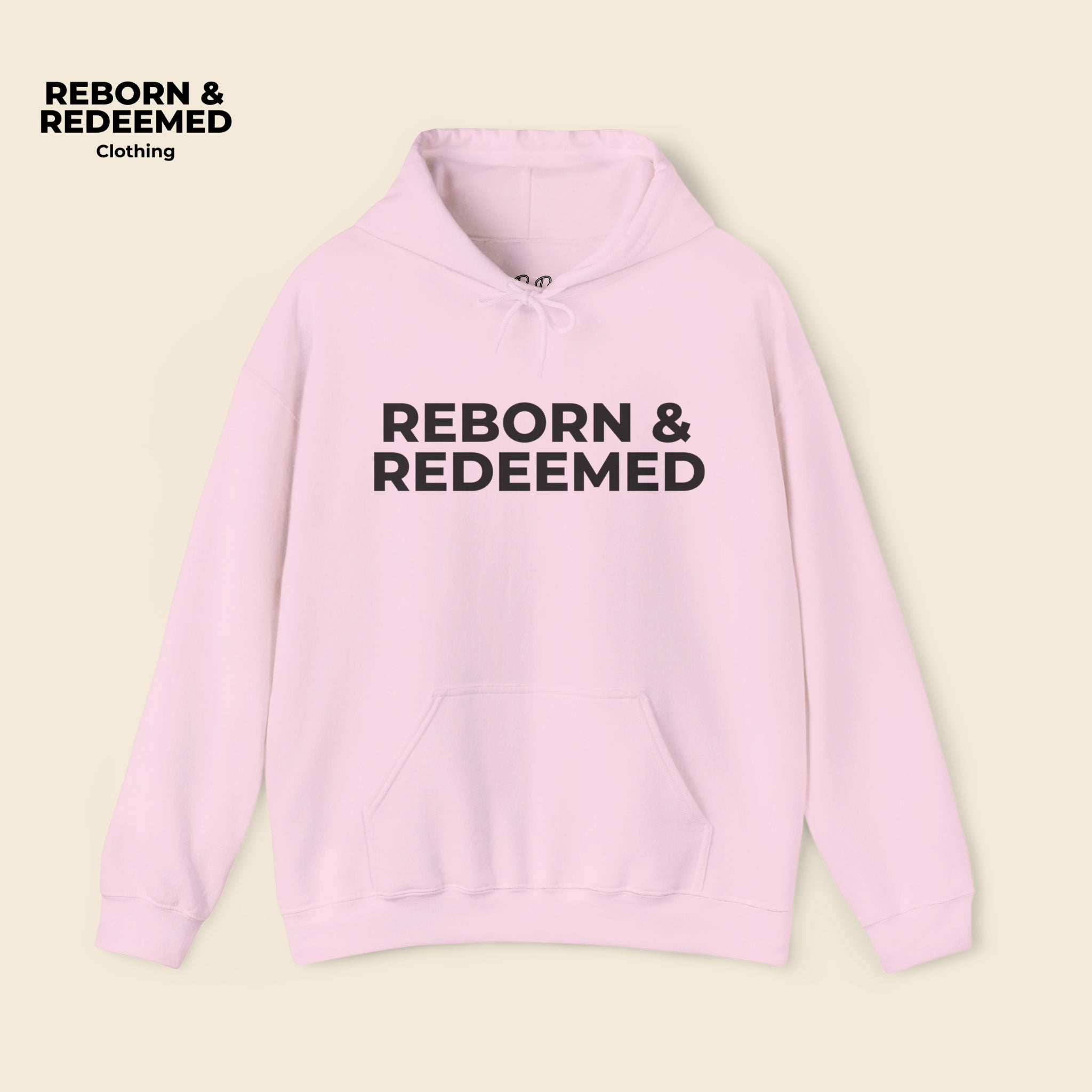 Reborn & Redeemed Hoodie — "My Lifeguard Walks on Water" Christian Faith Pullover