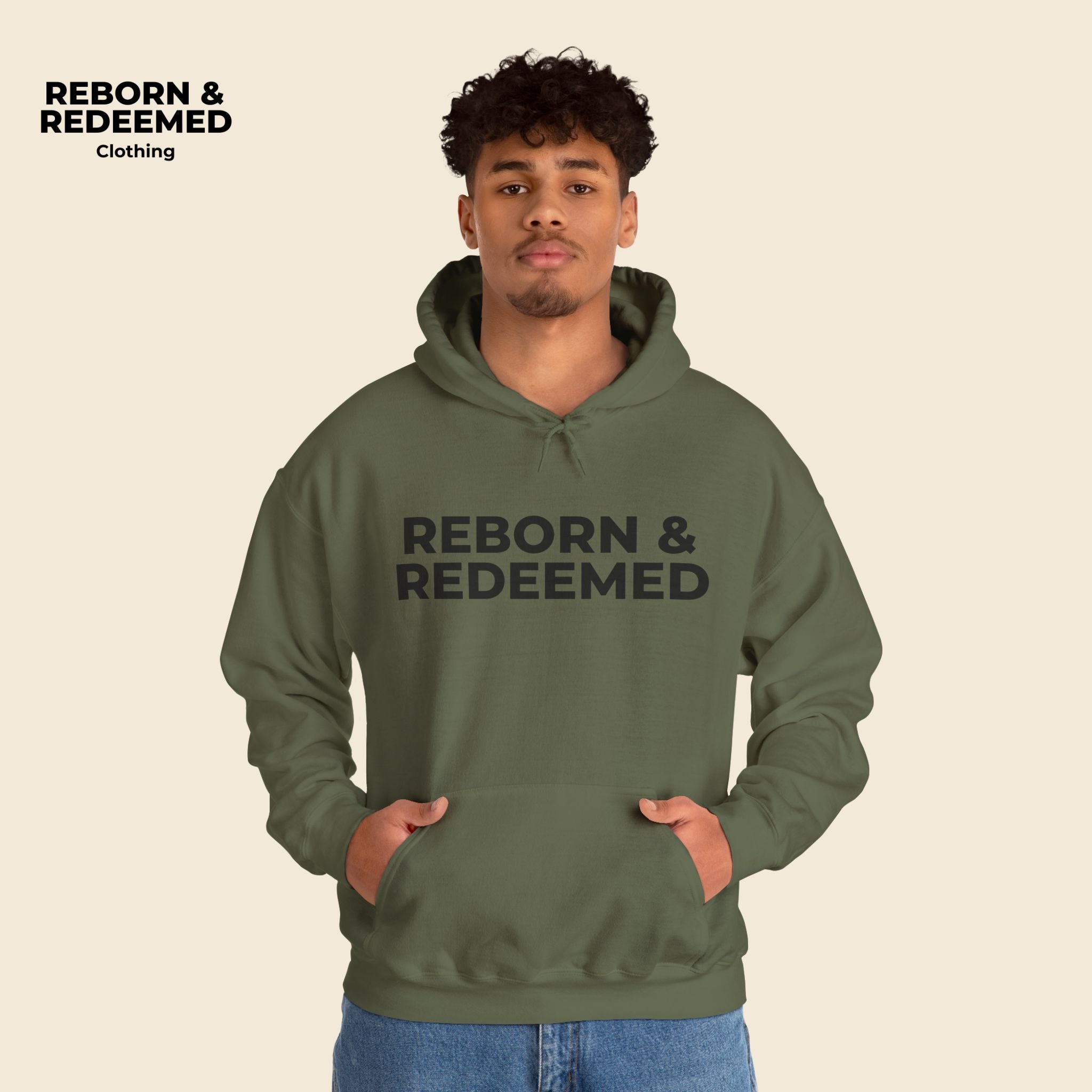 Reborn & Redeemed Christmas Hoodie — “Oh Come All Ye Faithful… And Hungry!”