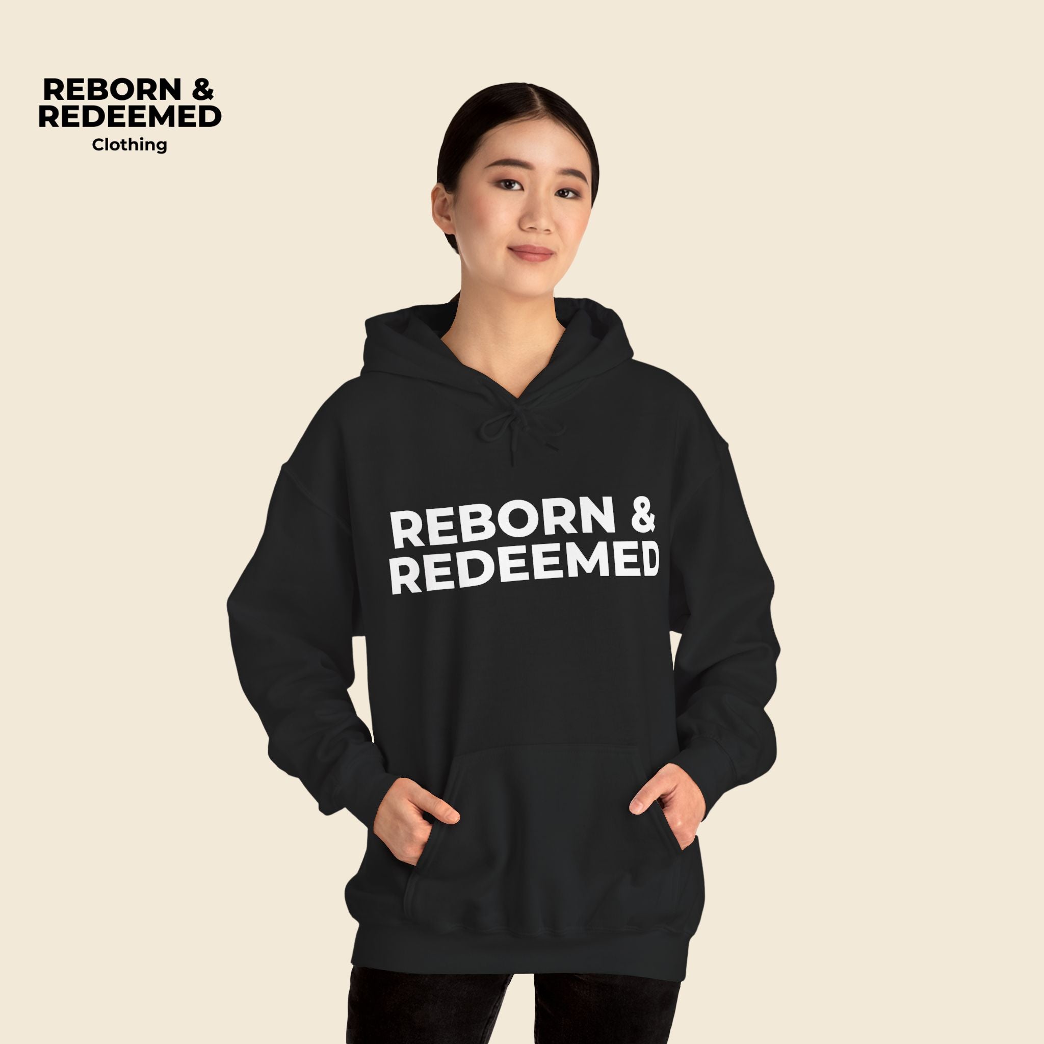 Reborn & Redeemed Christmas Hoodie — “Oh Come All Ye Faithful… And Hungry!”