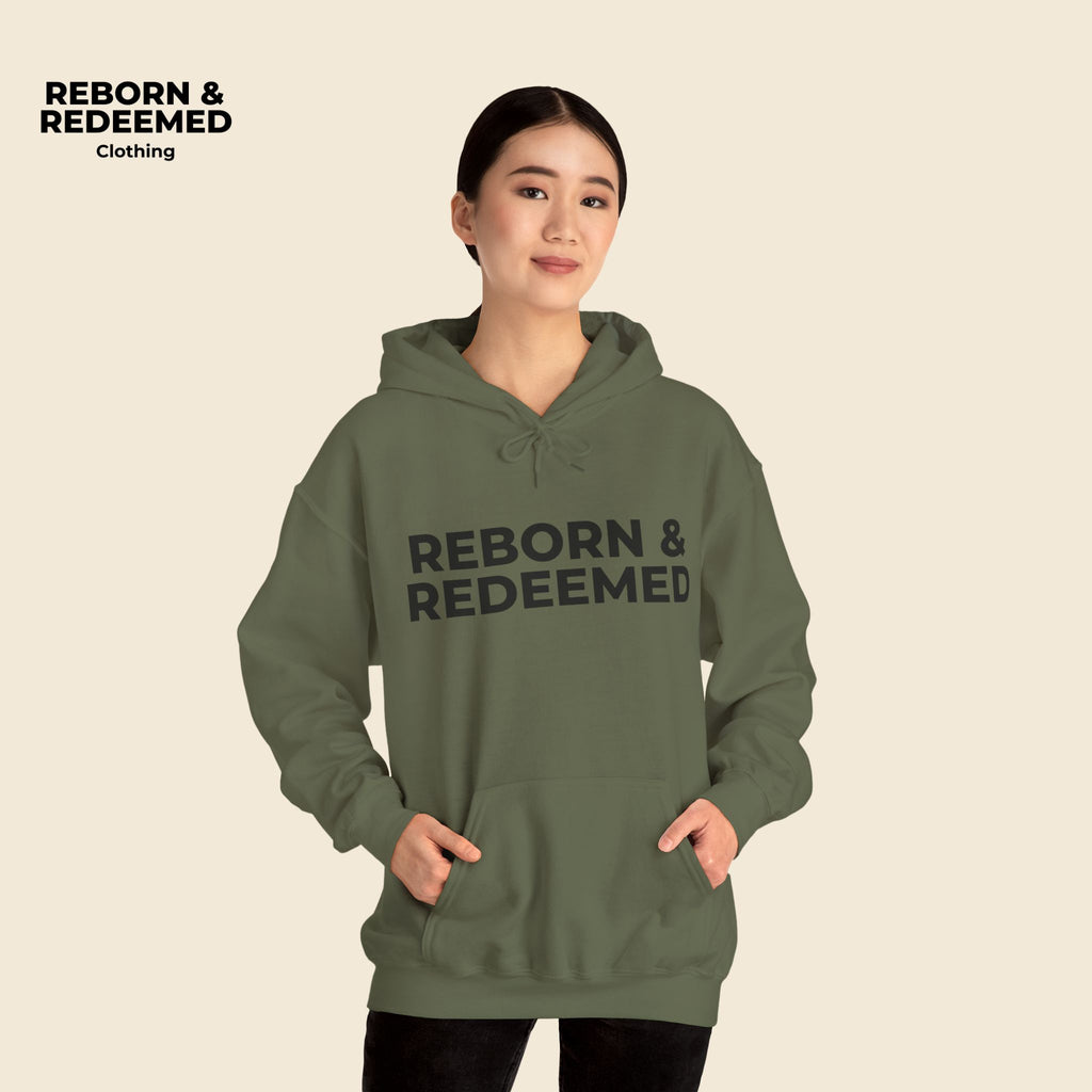 Reborn & Redeemed Hoodie — "My Lifeguard Walks on Water" Christian Faith Pullover