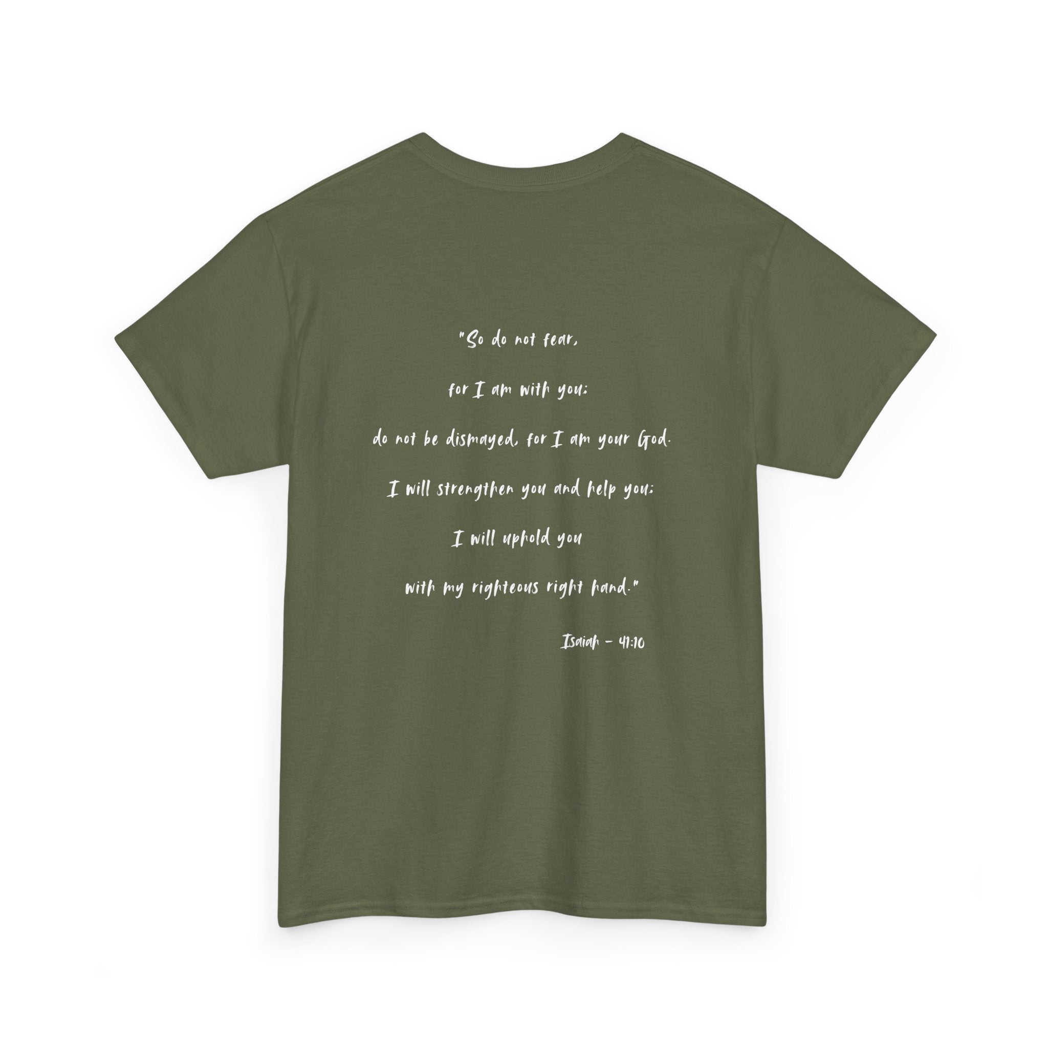 Faith Over Fear T-Shirt — Isaiah 41:10 Inspirational Christian Tee