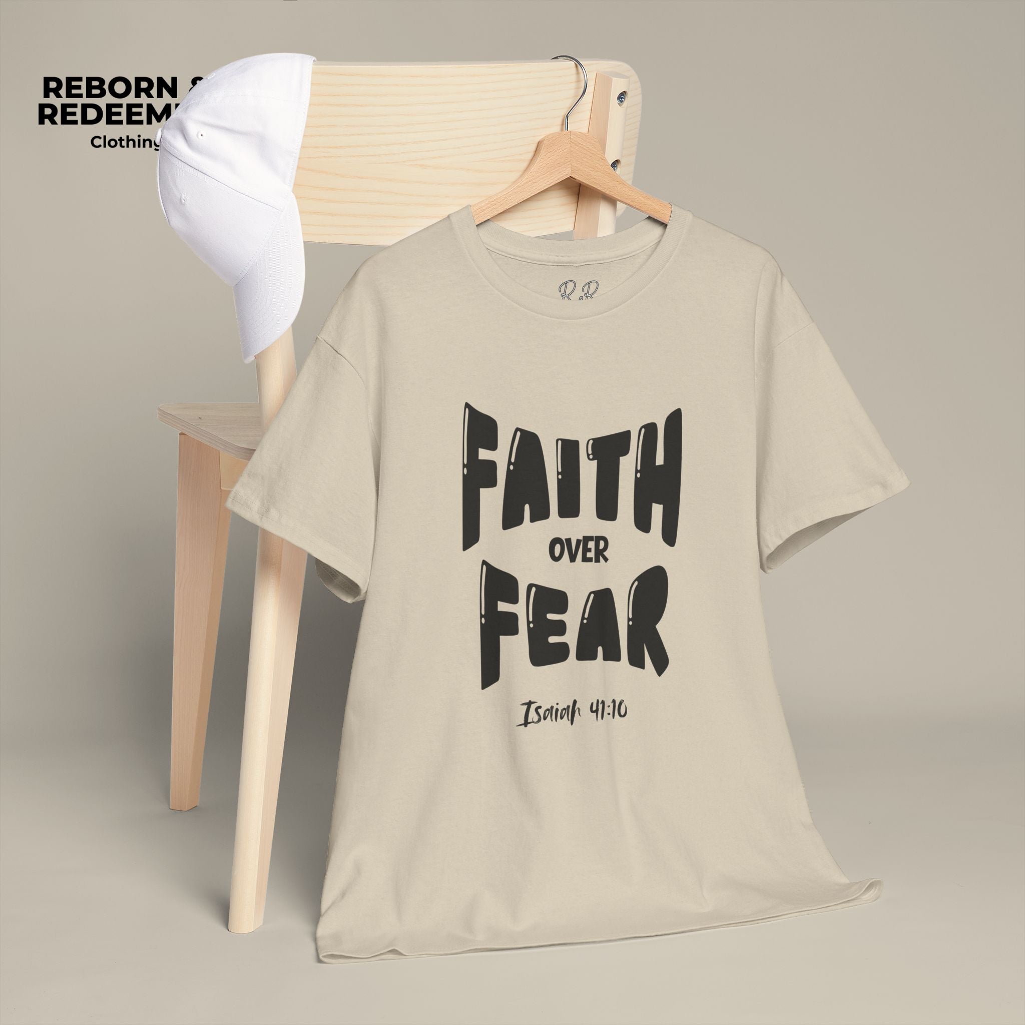 Faith Over Fear T-Shirt — Isaiah 41:10 Inspirational Christian Tee