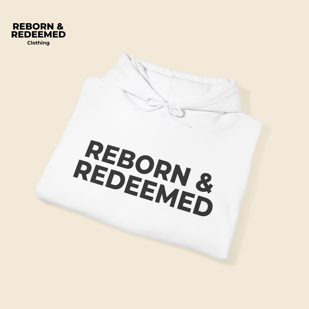 Reborn & Redeemed Hoodie — "God's Handiwork" Ephesians 2:10 Christian Hooded Sweatshirt