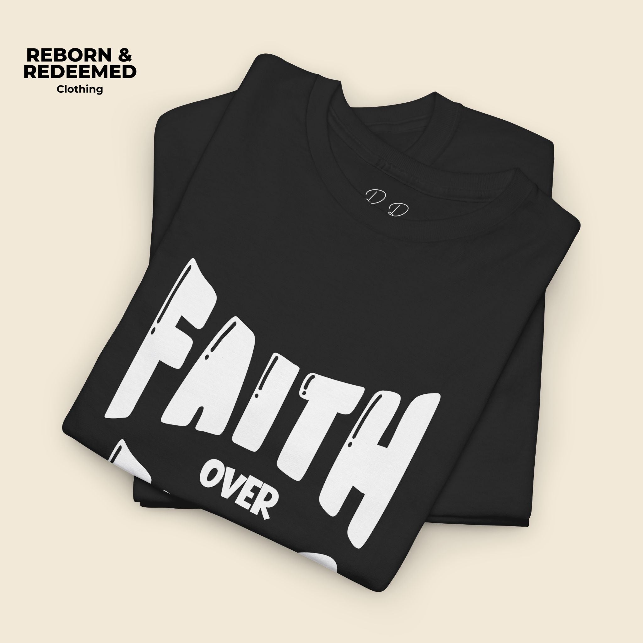Faith Over Fear T-Shirt — Isaiah 41:10 Inspirational Christian Tee