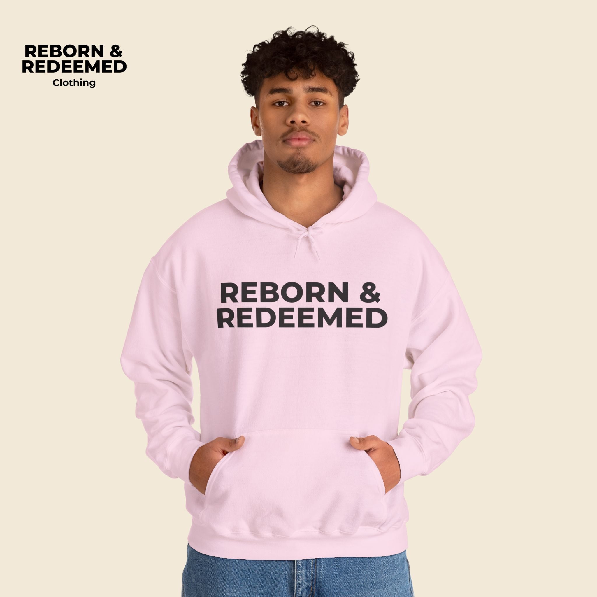 Reborn & Redeemed Hoodie — "My Lifeguard Walks on Water" Christian Faith Pullover