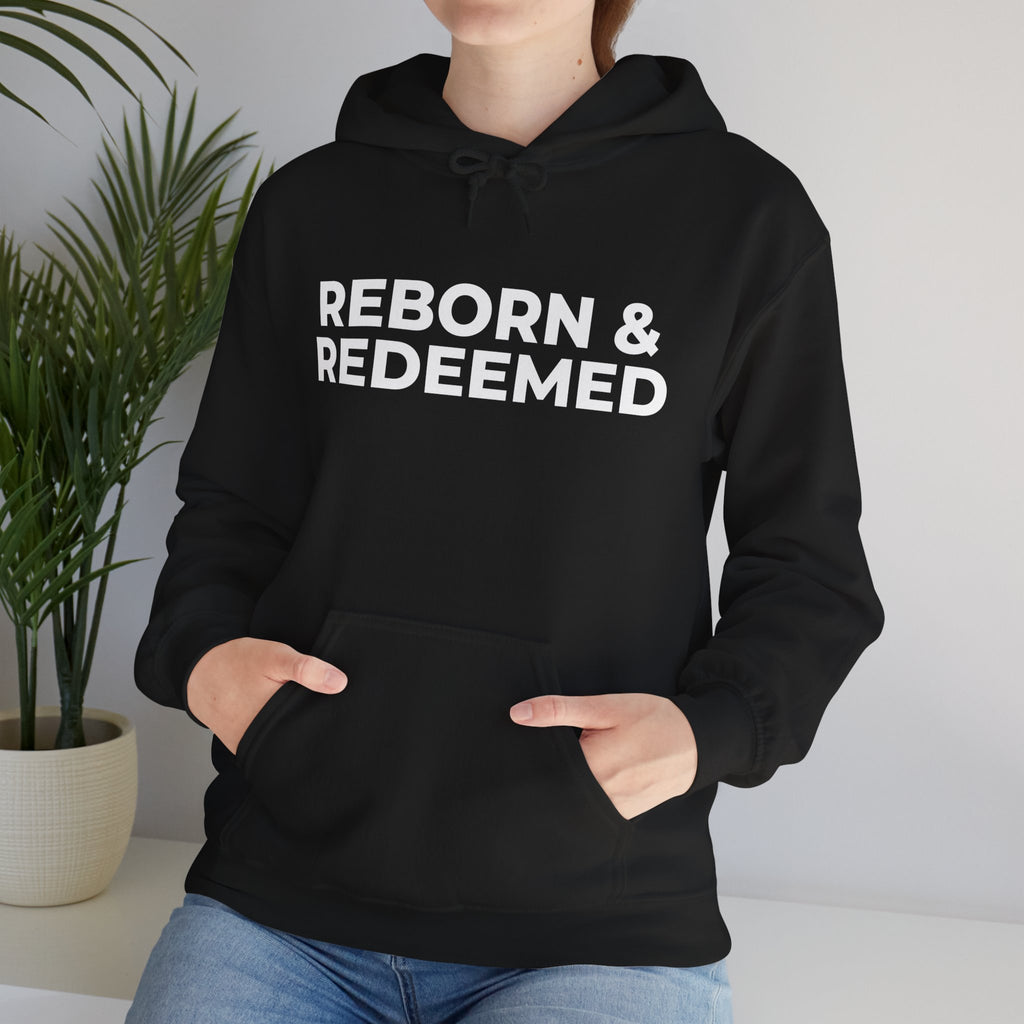 Reborn & Redeemed Hoodie — "God's Handiwork" Ephesians 2:10 Christian Hooded Sweatshirt