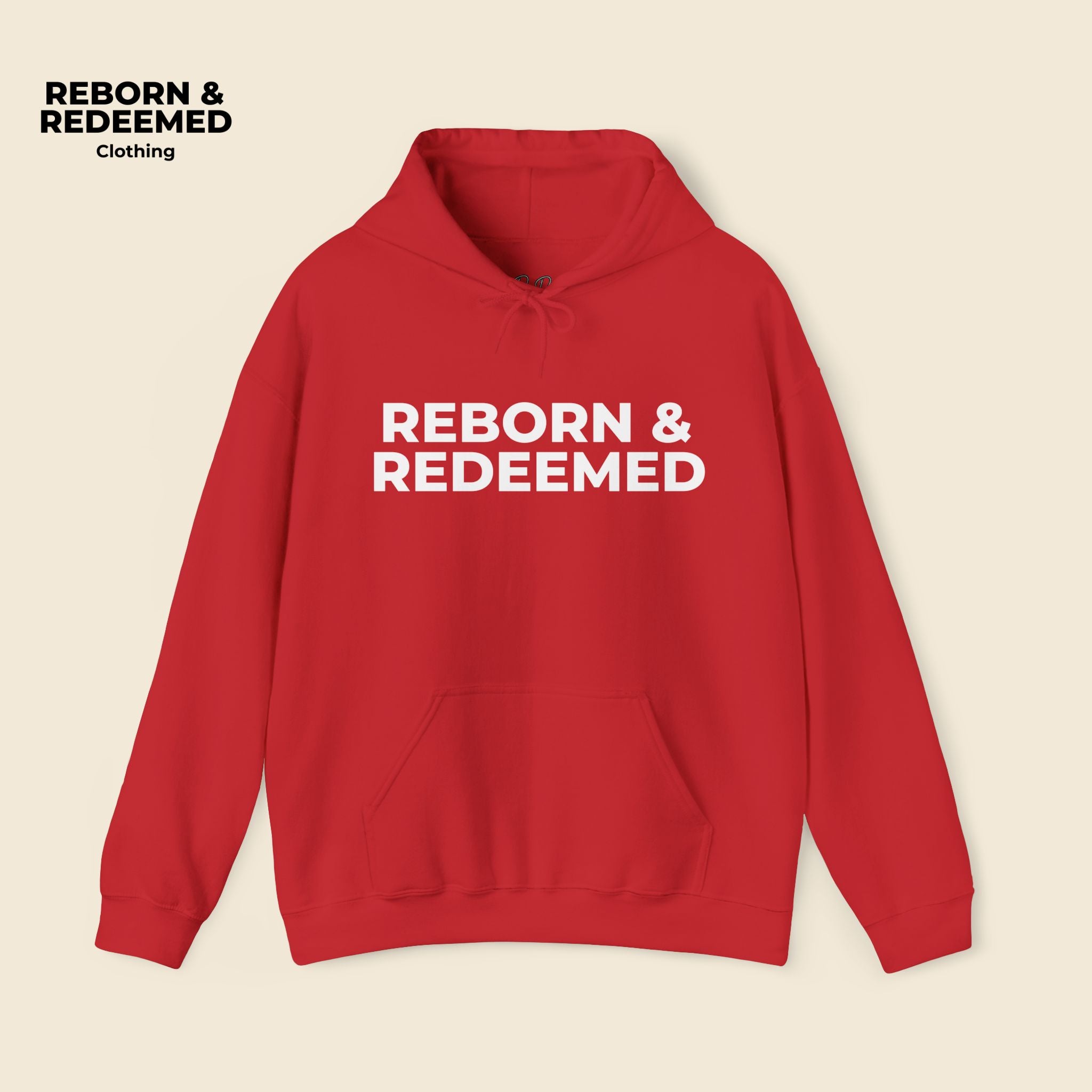 Reborn & Redeemed Hoodie – 'Walking by Faith' Inspirational Pullover