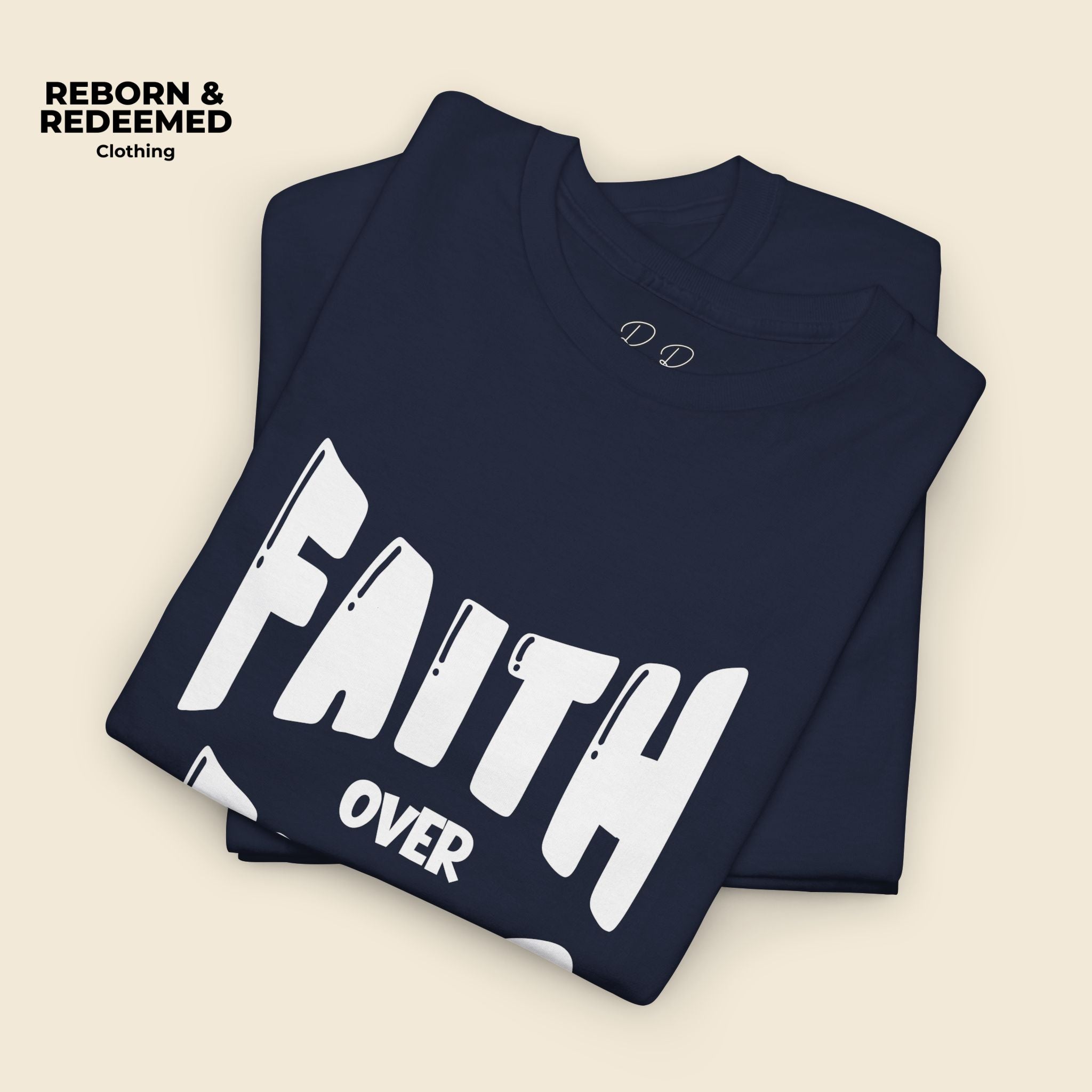 Faith Over Fear T-Shirt — Isaiah 41:10 Inspirational Christian Tee