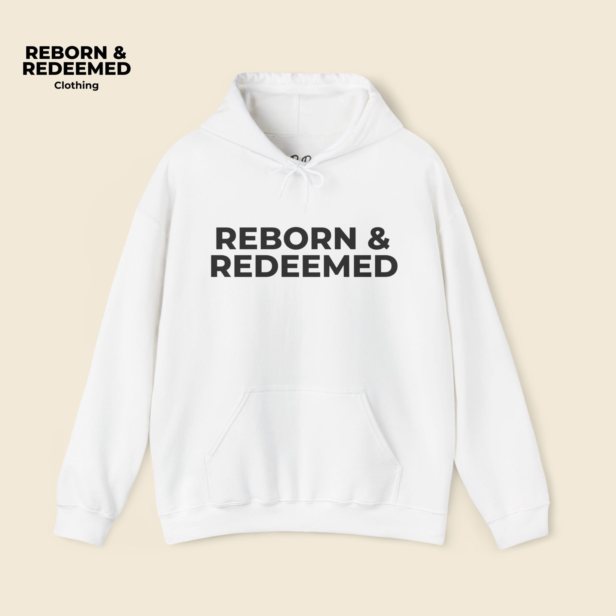 Reborn & Redeemed Hoodie – 'Walking by Faith' Inspirational Pullover