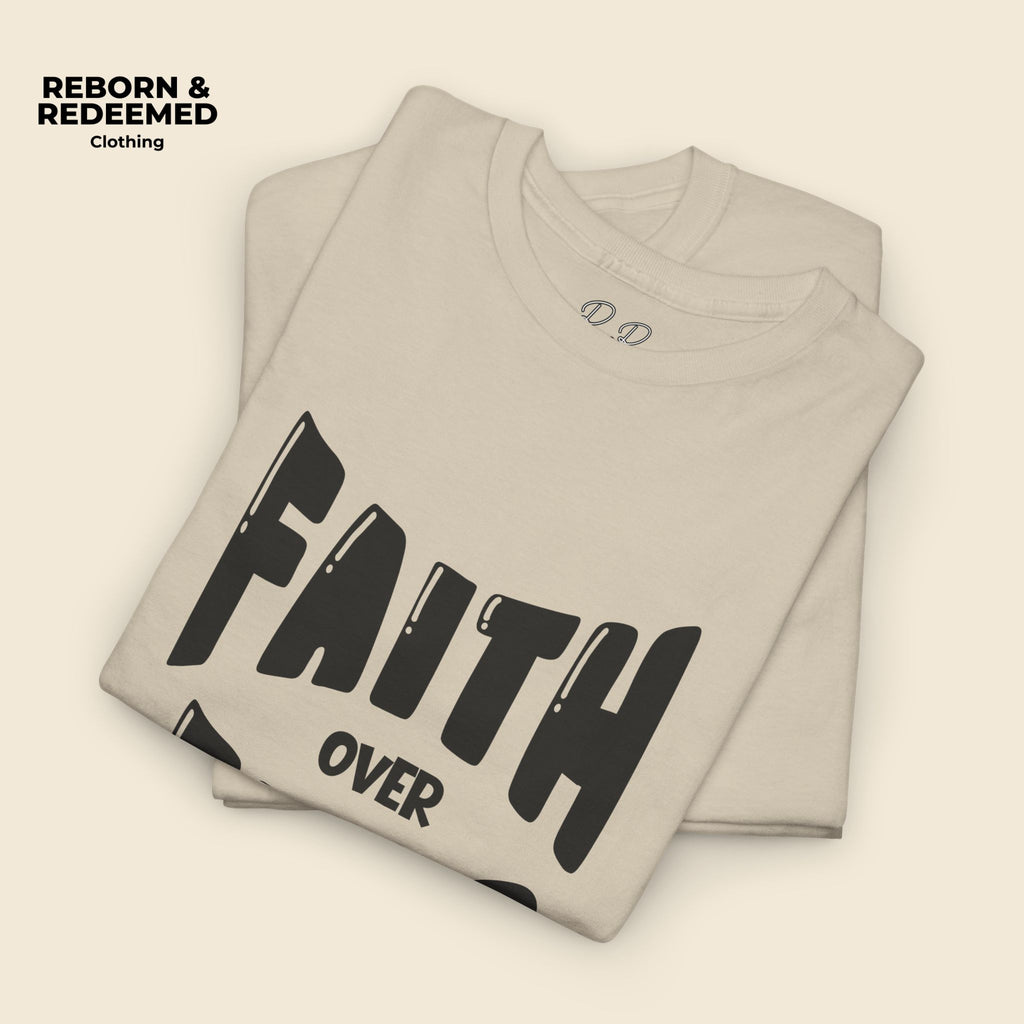 Faith Over Fear T-Shirt — Isaiah 41:10 Inspirational Christian Tee