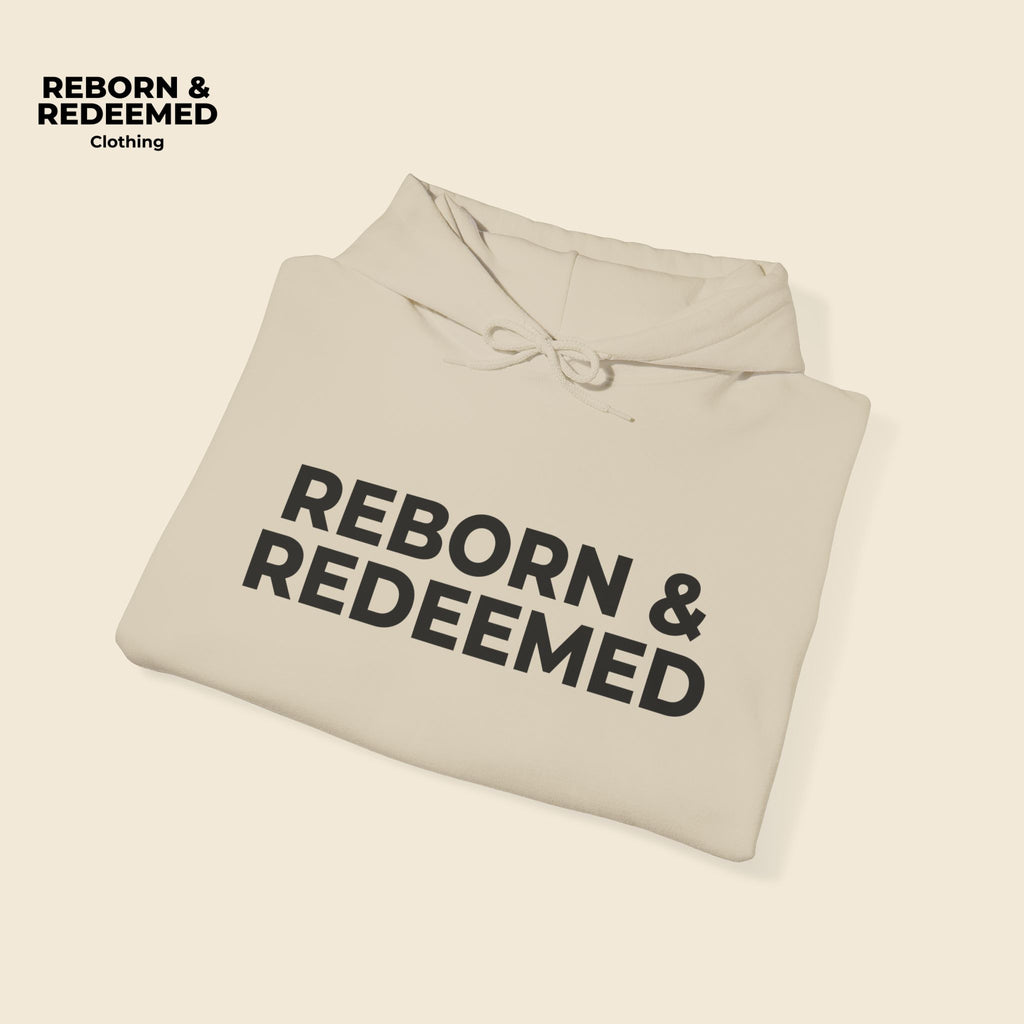 Reborn & Redeemed Hoodie — "God's Handiwork" Ephesians 2:10 Christian Hooded Sweatshirt
