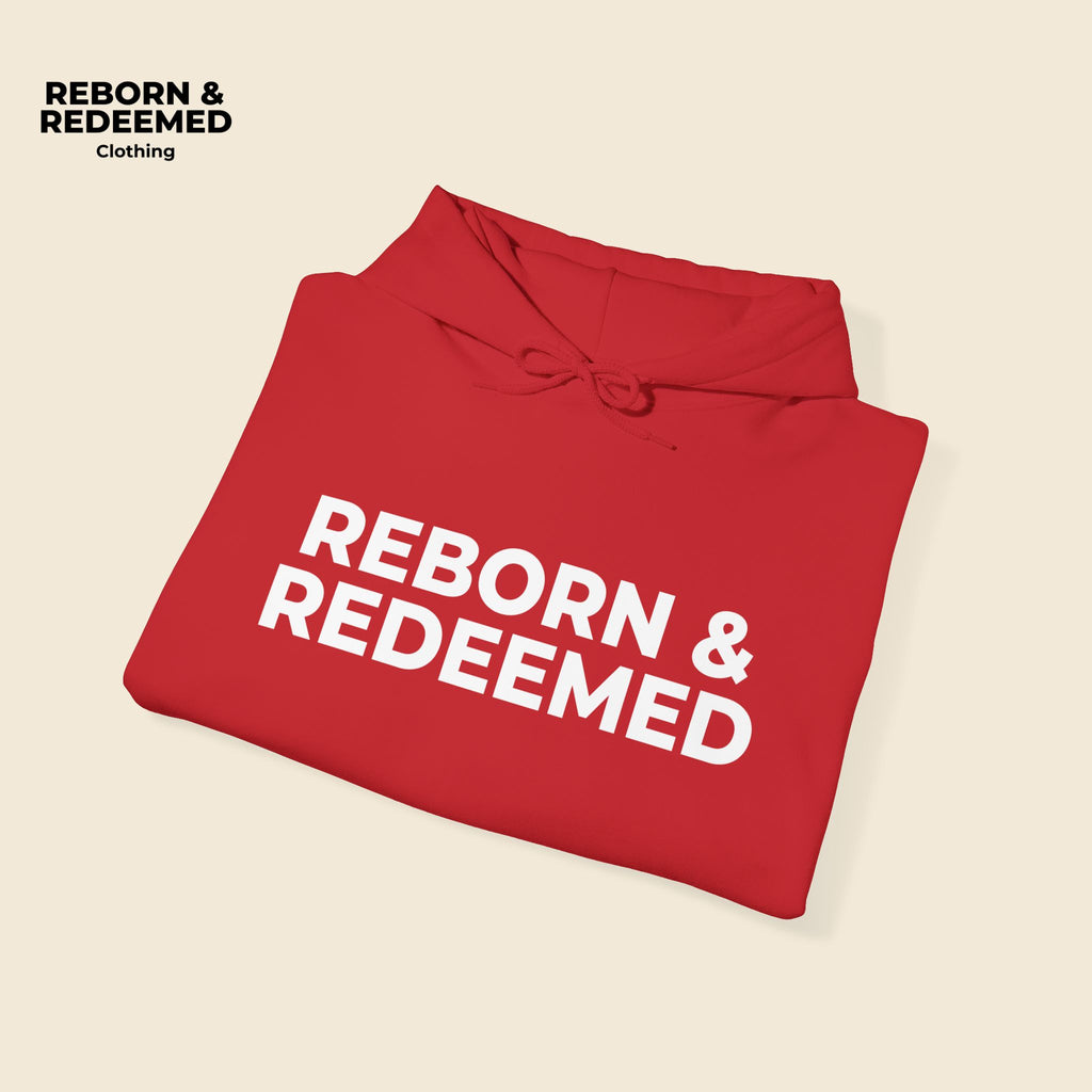 Reborn & Redeemed Hoodie — "God's Handiwork" Ephesians 2:10 Christian Hooded Sweatshirt
