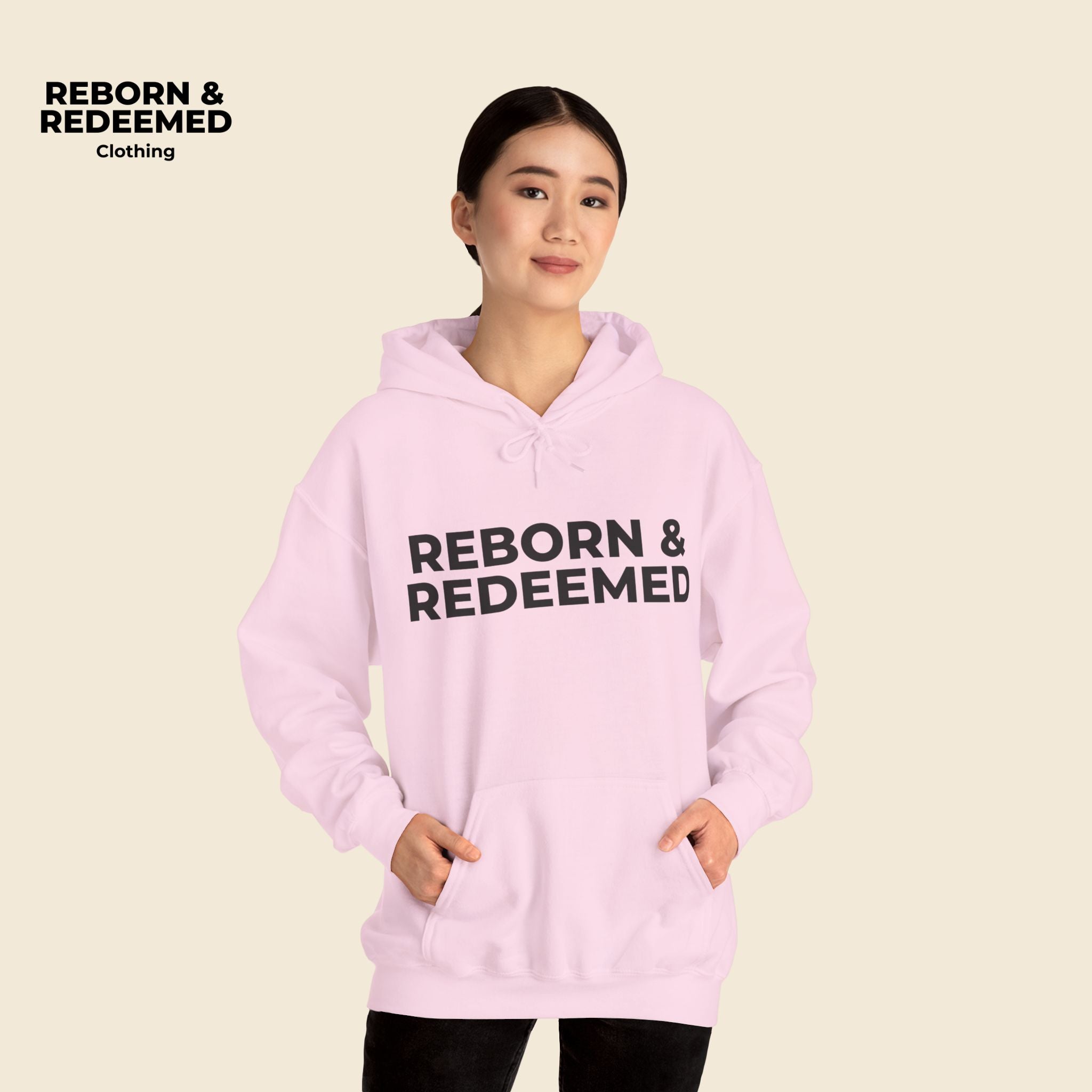 Reborn & Redeemed Christmas Hoodie — “Oh Come All Ye Faithful… And Hungry!”