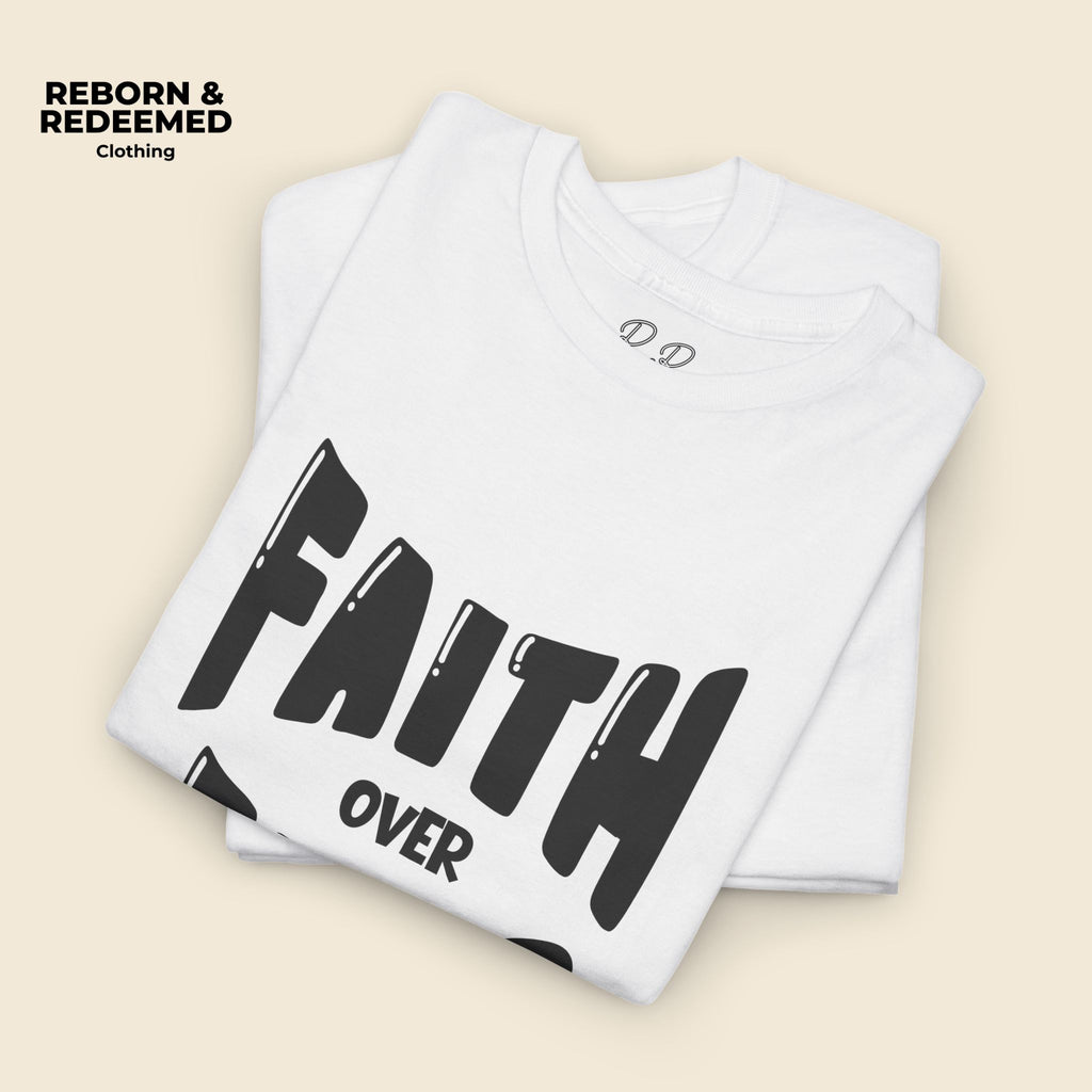Faith Over Fear T-Shirt — Isaiah 41:10 Inspirational Christian Tee