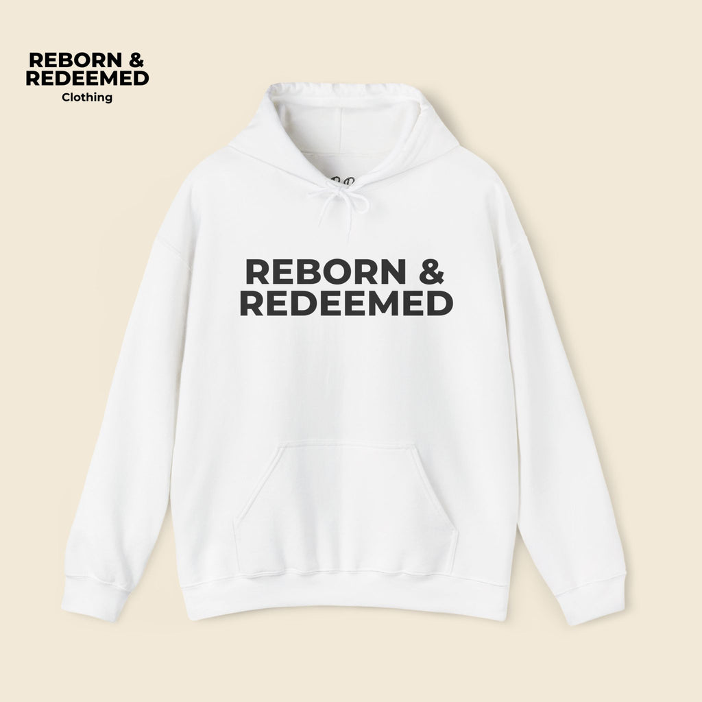Reborn & Redeemed Hoodie — "God's Handiwork" Ephesians 2:10 Christian Hooded Sweatshirt